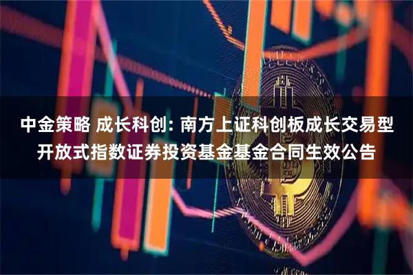 中金策略 成长科创: 南方上证科创板成长交易型开放式指数证券投资基金基金合同生效公告