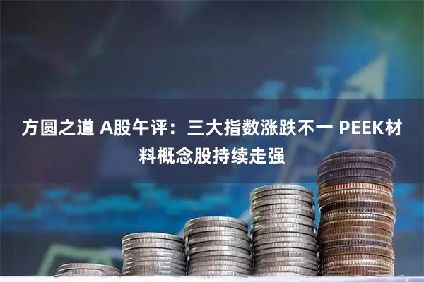 方圆之道 A股午评：三大指数涨跌不一 PEEK材料概念股持续走强