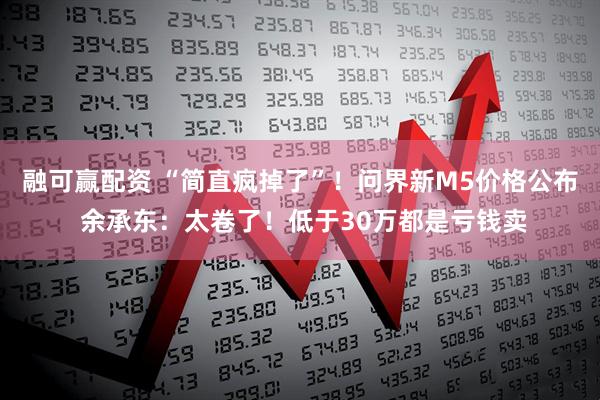 融可赢配资 “简直疯掉了”！问界新M5价格公布 余承东：太卷了！低于30万都是亏钱卖